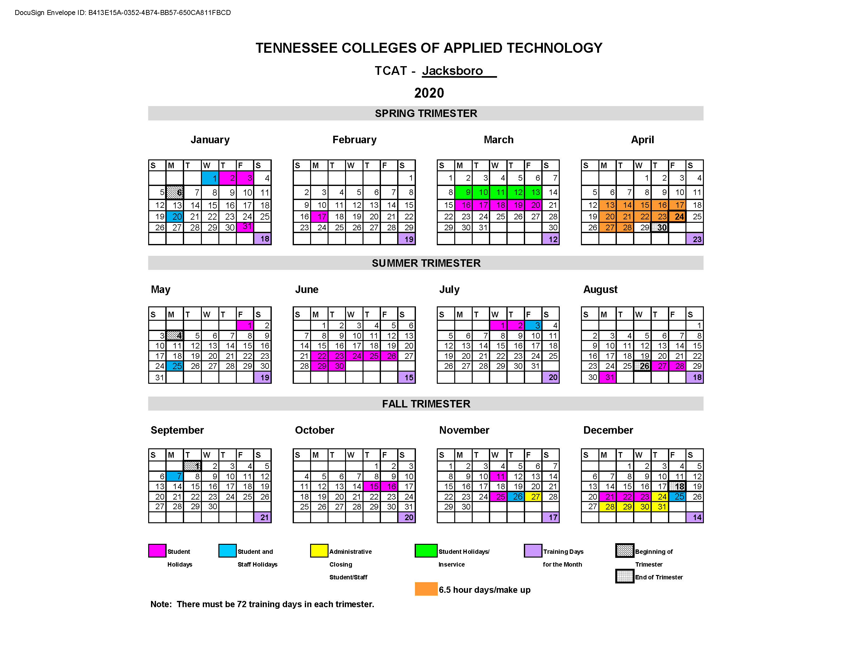 2020 Operating Calendar TCAT Jacksboro revised1 (1).png TCAT Jacksboro